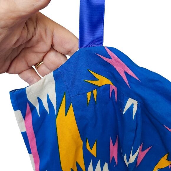 True Fond Akai Kente Dress African Mermaid‎ Gown Traditional Wedding Gown Sz Lg - Picture 4 of 11